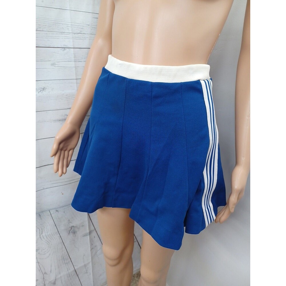 Vtg 60's Cheerleader Cheerleading Skirt Sz S/XS Blue White USA